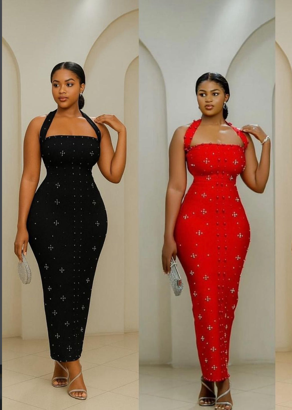 Sleeveless dress, outerwear