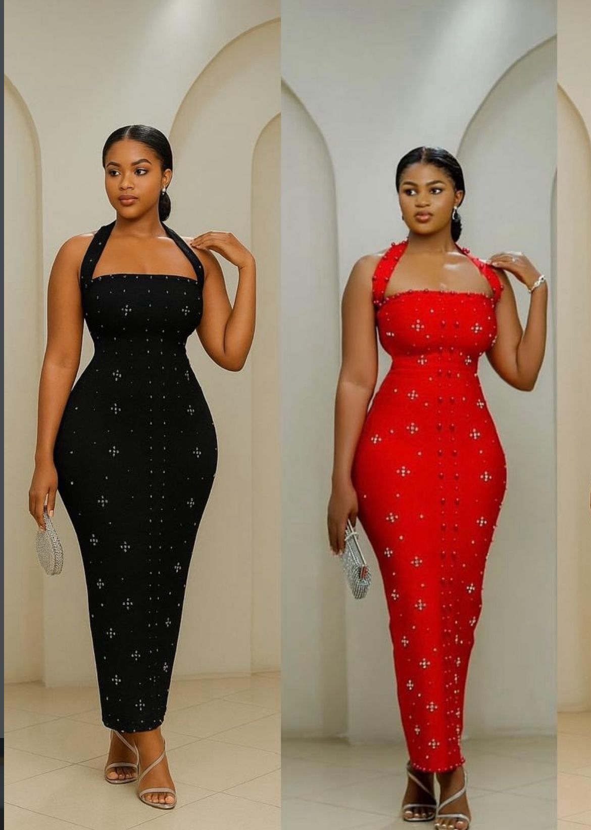 Sleeveless dress, outerwear